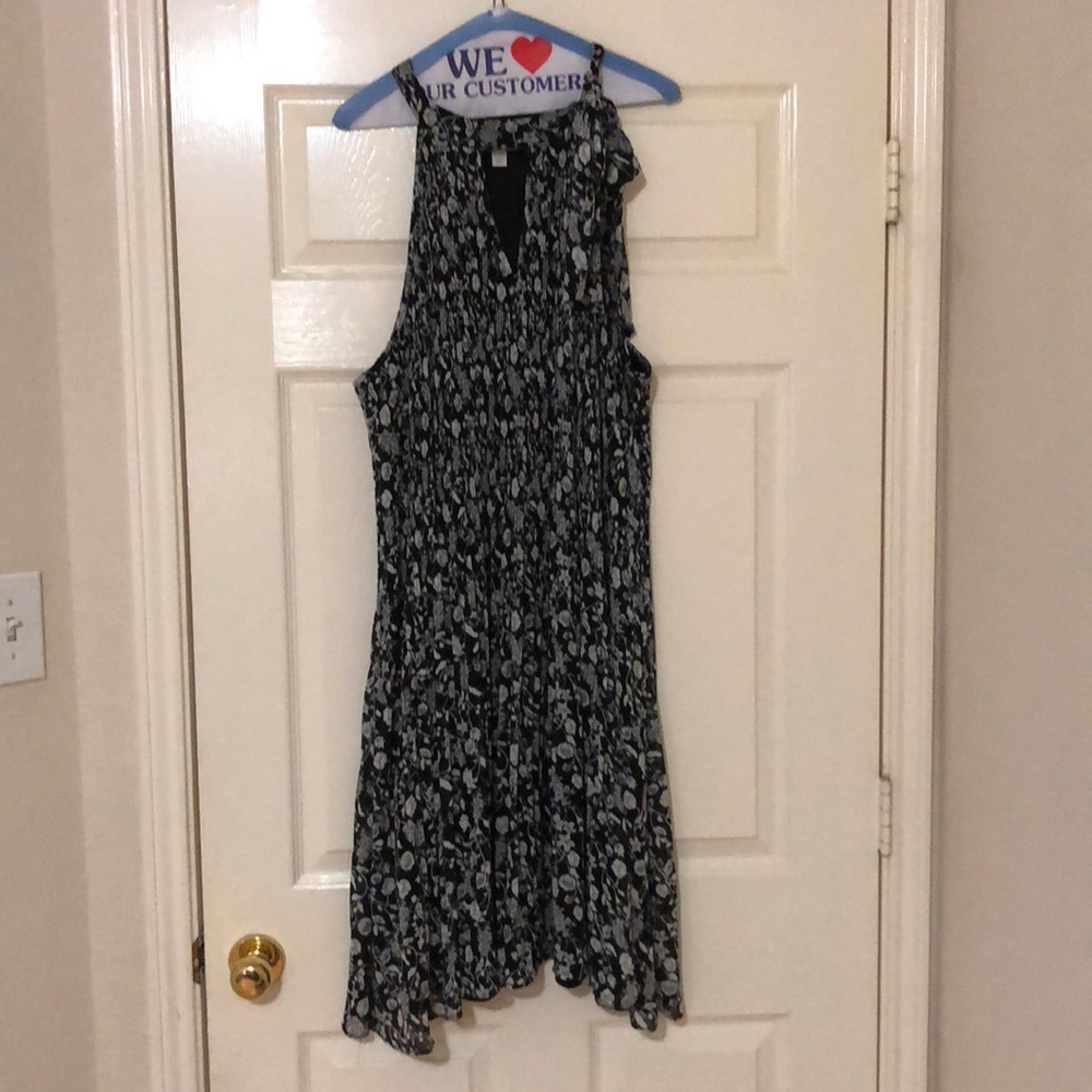 Black and light Grey floral dress